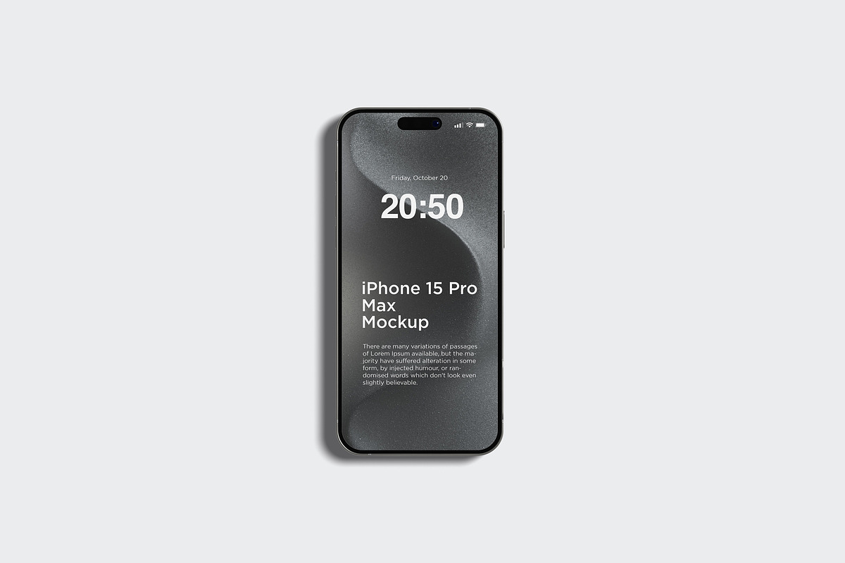 Iphone 15 Pro Max Mockup, an iPhone Mockup by graphiccrew (Photo 3 of 14)