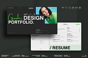 Minimal Design Portfolio Template, a Presentation Template by NorthPeak (Thumbnail 1 of 13)