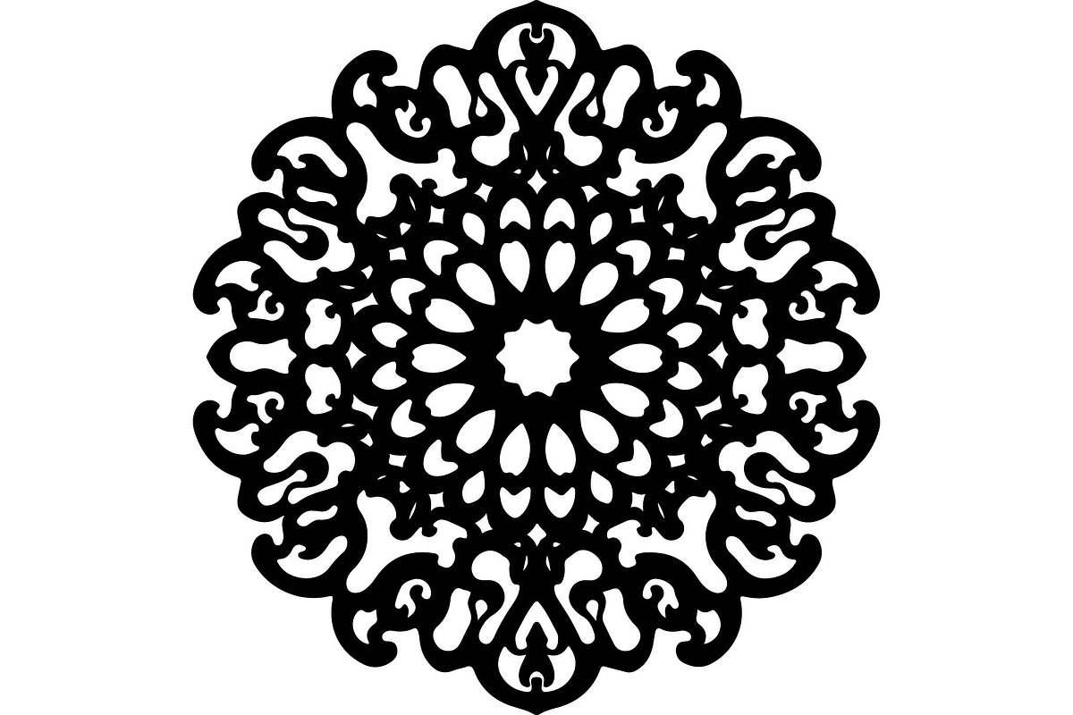 Ornate Black Mandala Designs Set, an Object Graphic by jahid234 (Photo 6 of 10)