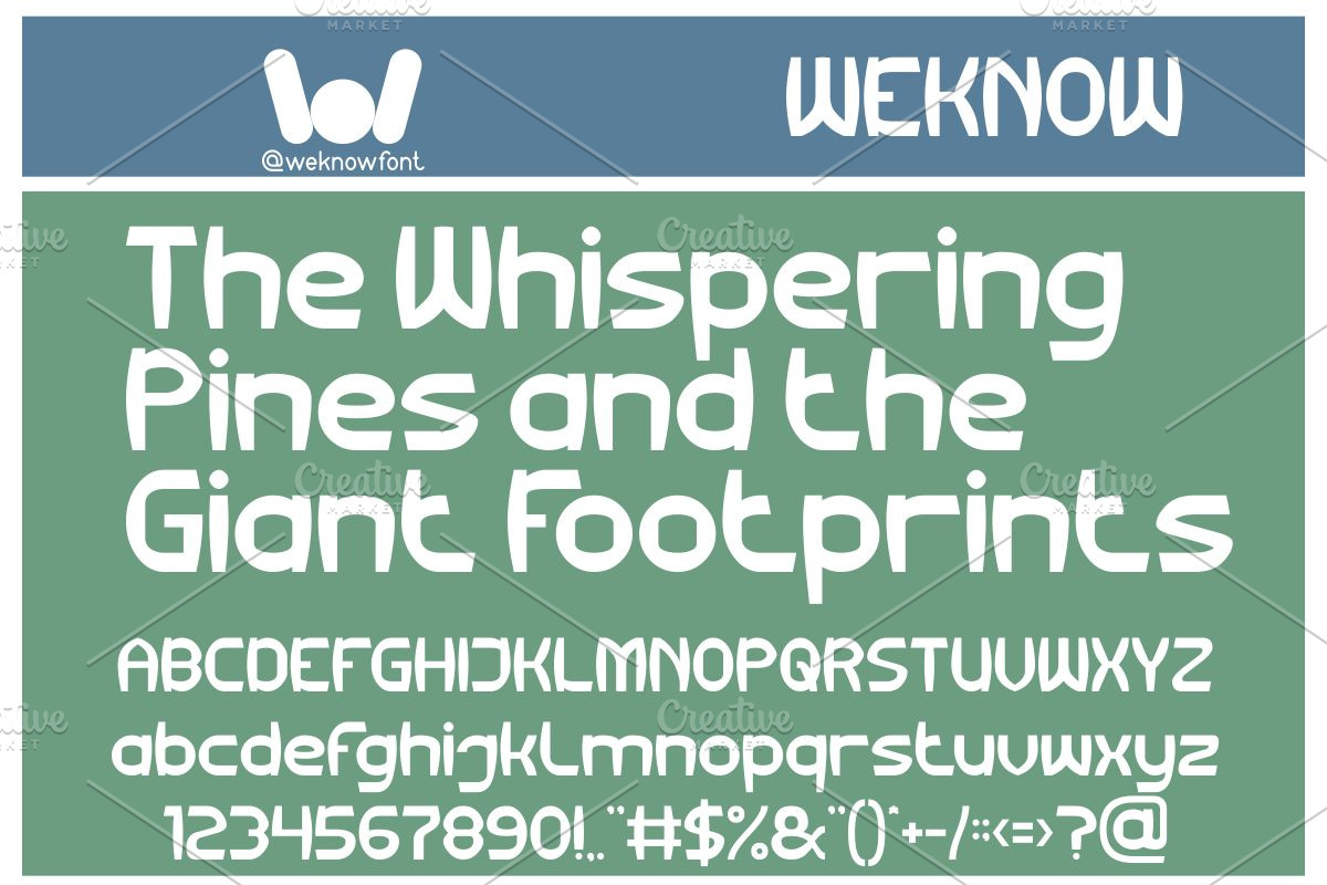 Big Foot font, a Font by weknow (Photo 2 of 8)