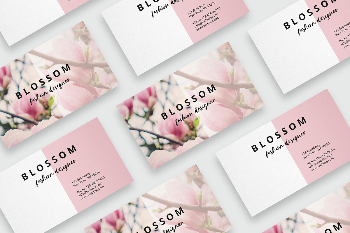 Vintage flower business card, a Business Card Template by AgataCreate (Photo 2 of 5)