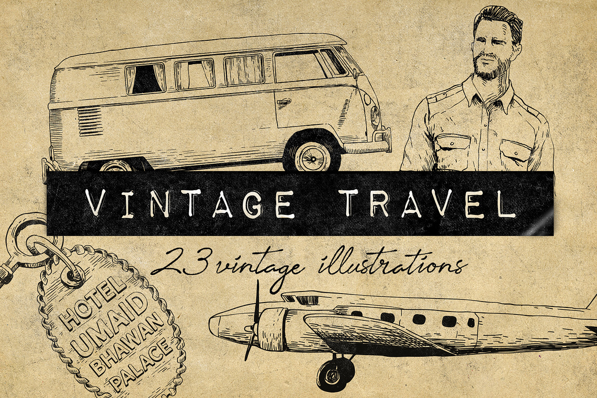 Vintage Travel Illustrations, an Icon by Hatch Design Workshop (Photo 1 of 10)