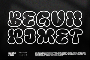 Begun Romet || Bubble Graffiti Font, a Handwritten Font by Ermedia Studio