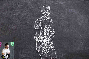 Chalk Drawing Photoshop Action