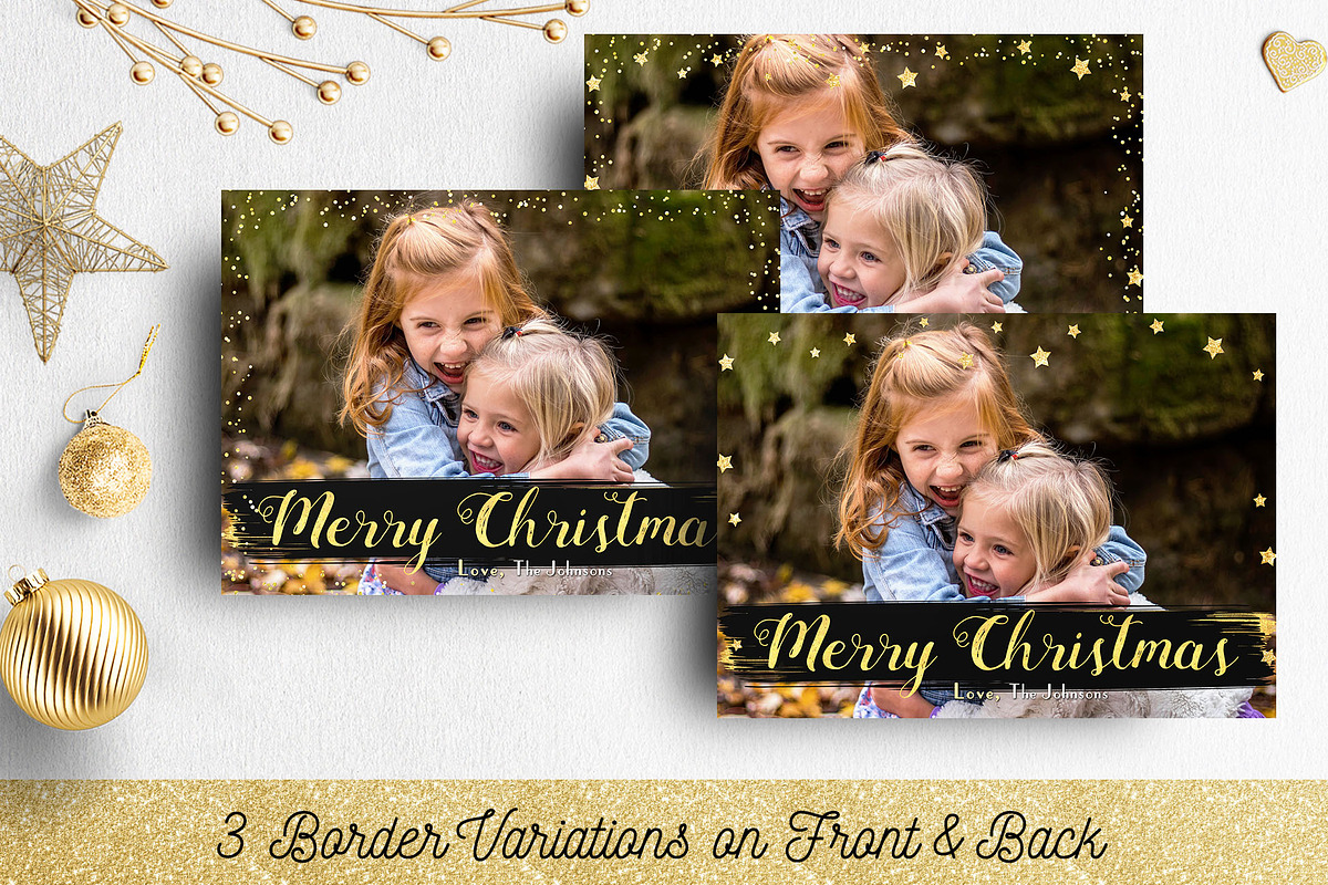 Christmas Card Template Photoshop, a Card Template by Nifty Template Studio (Photo 6 of 13)