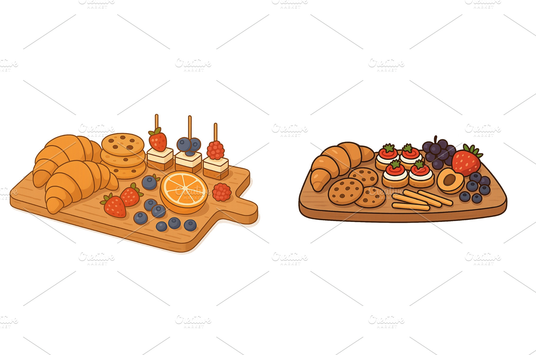 Creative dessert platters with, a Food & Drink Photo by ZinetroN