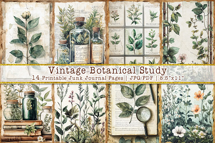Vintage Junk Journal Pages, a Decorative Illustration by GlamArtZhanna