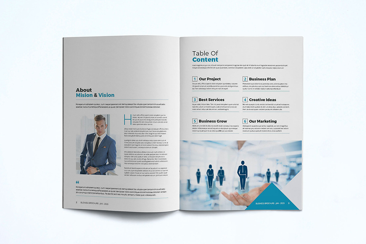 Business Brochure Template, a Brochure Template by UnicodeID (Photo 2 of 8)