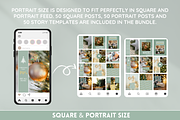 Green Christmas Instagram Templates, a Social Media Template by SunshineStudioBoutique (Thumbnail 4 of 8)