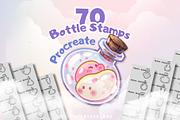 70 Bottle Potion Procreate Stamps, a Brush Add-On by ProcreateiBox (Thumbnail 1 of 4)