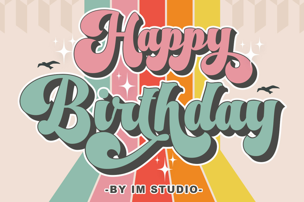 Magic Retro, a Script Font by IM Studio (Photo 4 of 8)