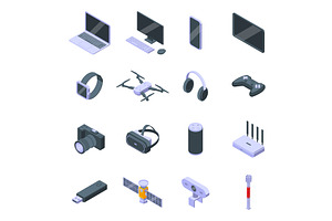 Isometric electronic technology 3d, a Technology Illustration by Valerie Bodnar