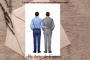 University Graduates Boys Clipart, a Graphic by ArtedeCatrin (Thumbnail 6 of 11)