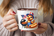 Patriotic Chicken 4th of July  Subl, an Illustration by SVGArt (Thumbnail 7 of 7)