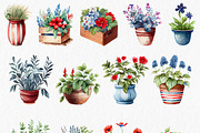 Fourth of July Watercolor Clipart, an Object Graphic by MyLittleMeow (Thumbnail 3 of 7)