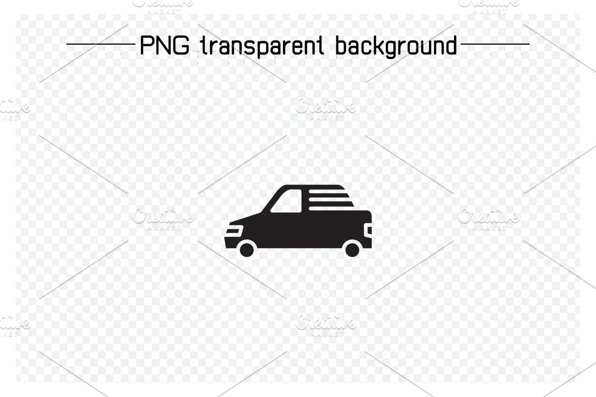 To Truck Van Pickup Car Icons Set, a Transportation Illustration by Designfour (Photo 3 of 7)