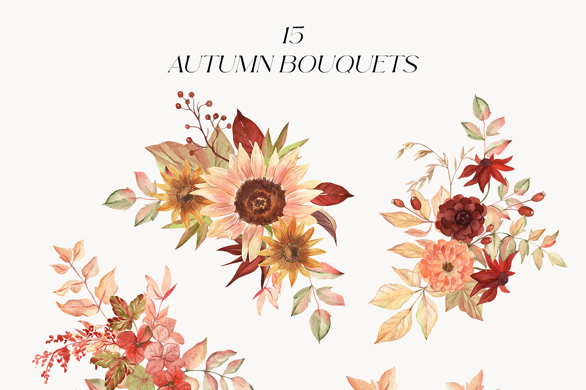 Autumn Air Delicate Fall Wildflowers, a Seasonal Illustration by Catch the Dream Art (Photo 3 of 14)