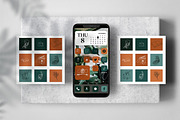 Green Boho Aesthetic iOS 14 icons, an Icon by velychko.ua (Thumbnail 1 of 9)