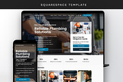 Plumber Website Template Design, a Squarespace Template by Template Twist Shop (Thumbnail 1 of 10)