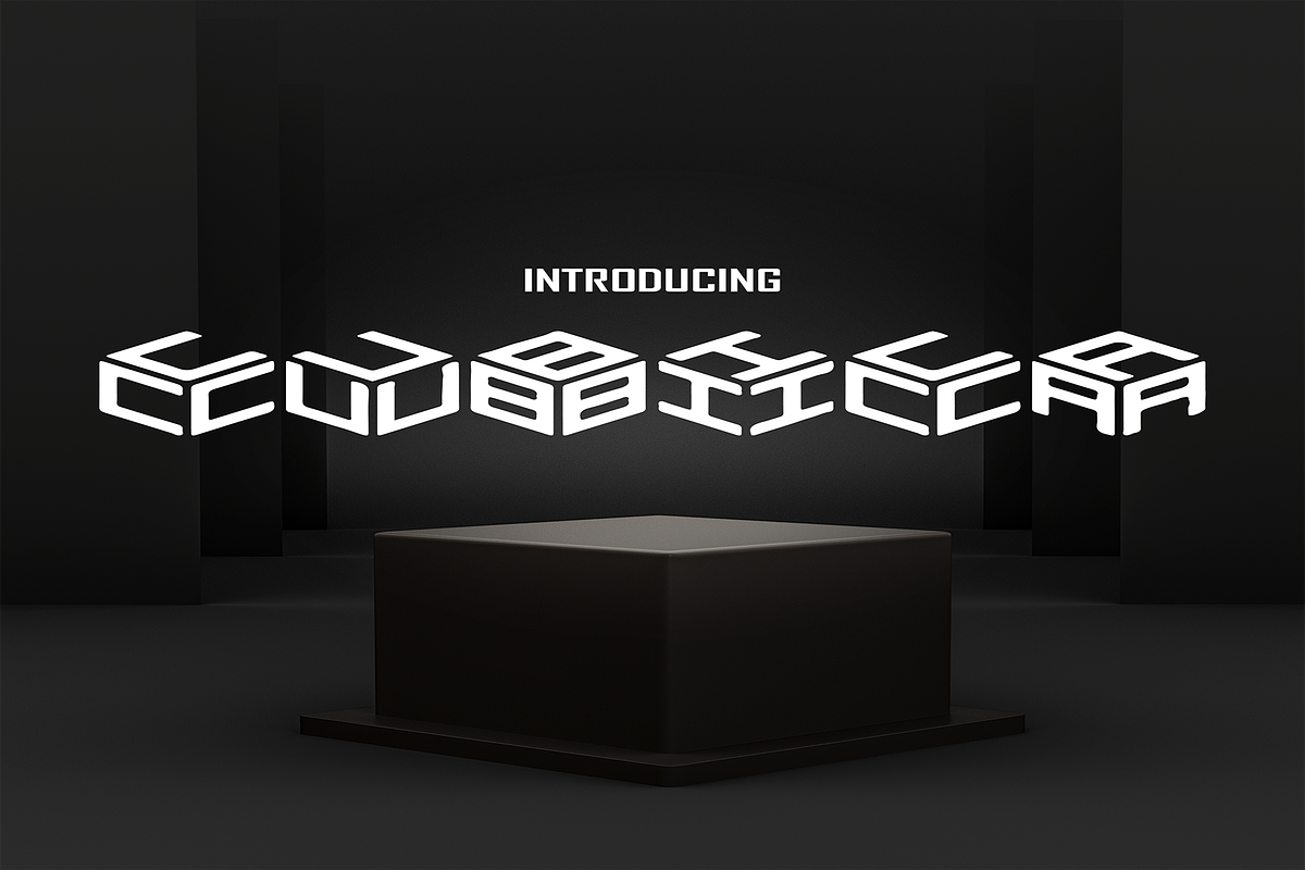 Cubica, a Font by Dz Akali (Photo 1 of 4)