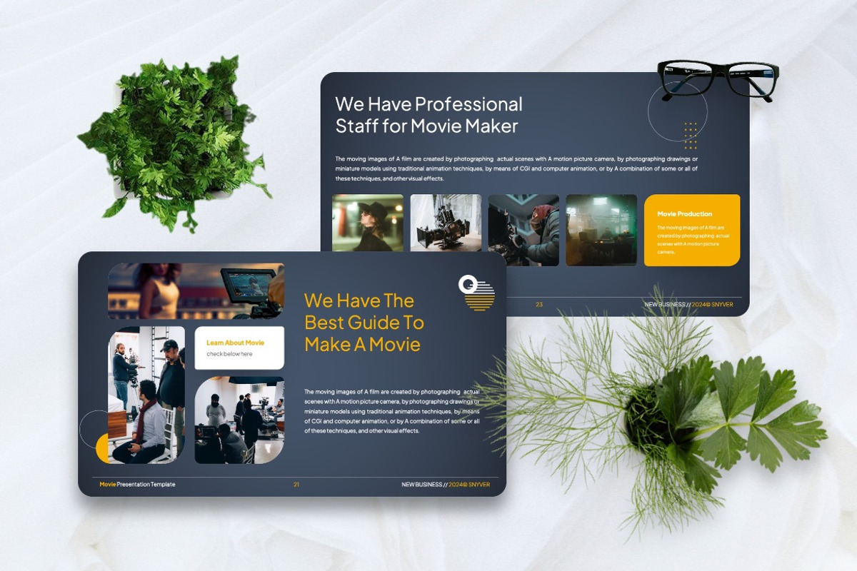 Snyver - Movie Production Keynote, a Presentation Template by Dhabee (Photo 2 of 7)