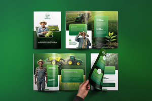 Agriculture and Sustainable Brochure, a Brochure Template by VectStock
