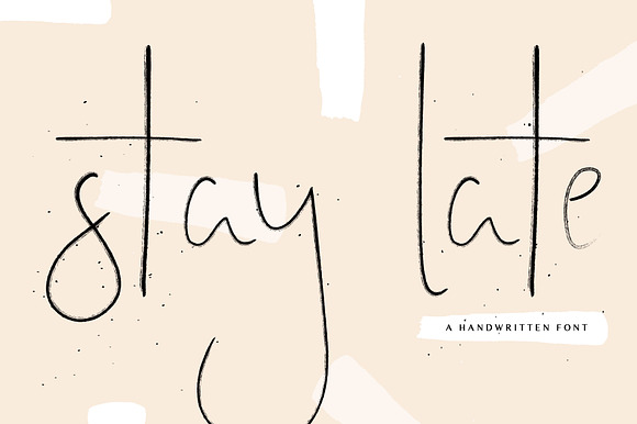 Stay Late | A Signature Font preview 8