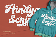 Hindya - Bold and Retro, a Script Font by ahweproject (Thumbnail 8 of 9)