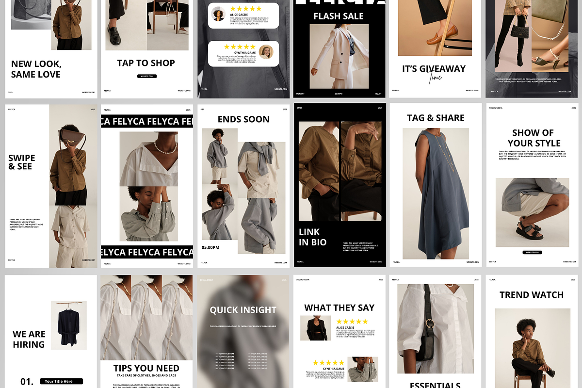 Felicya | Instagram Kit Canva, a Social Media Template by Spesifikstd (Photo 17 of 19)