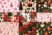 Christmas Digital Paper Pack, a Pattern Graphic by Black Bird Studio (Thumbnail 4 of 6)