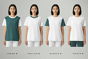 Mockup Woman T-Shirt – Asian Model, a Shirt Mockup by Grow Design Craft Studio (Thumbnail 3 of 7)