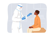 Nasal swab for COVID PCR test set, a Healthcare Illustration by Good Studio (Thumbnail 5 of 9)