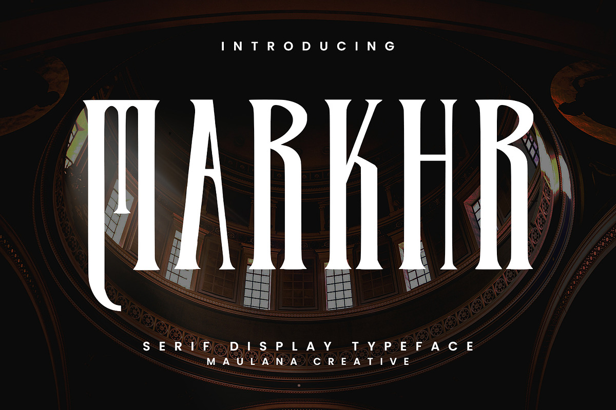 Markhr Serif Vintage Display Font, a Serif Font by Maulana Creative (Photo 5 of 8)
