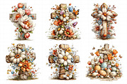 Easter Floral Cross Clipart, an Illustration by Daily.Designs (Thumbnail 7 of 8)