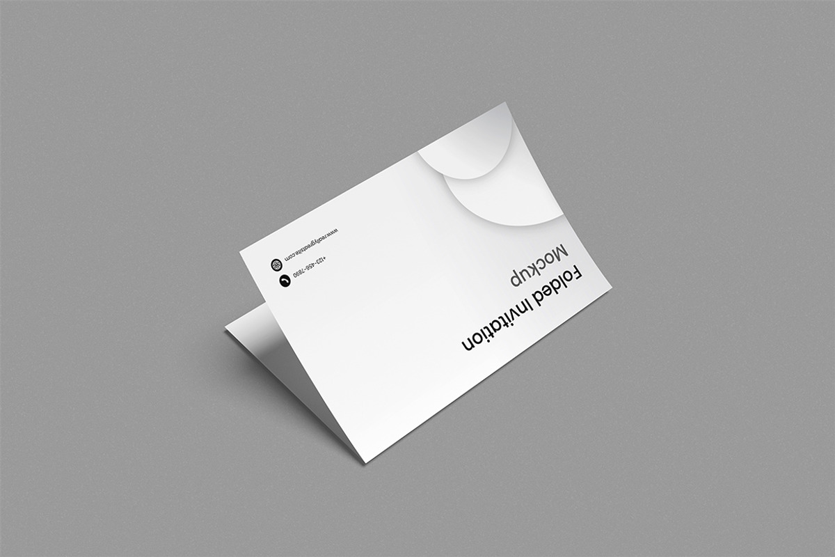 Folded Invitation Mockup, a Product Mockup by swsi-studio (Photo 2 of 5)