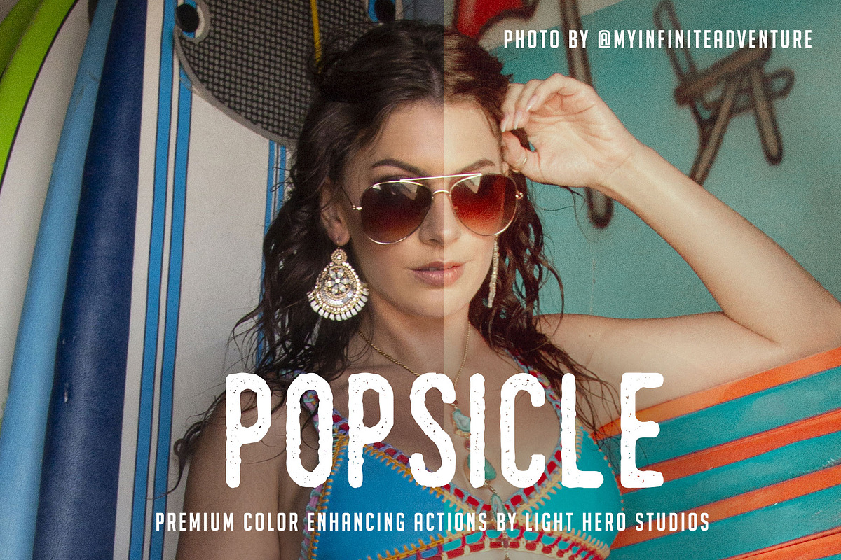 Popsicle Photoshop Action, an Action Add-On by Light Hero Studios (Photo 1 of 8)