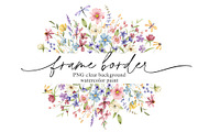 Floral watercolor set, clipart., a Decorative Illustration by Larisa Maslova (Thumbnail 3 of 13)
