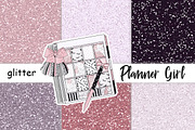 Planner Girl Scrapbook Paper, a Texture Graphic by GlamArtZhanna (Thumbnail 1 of 3)