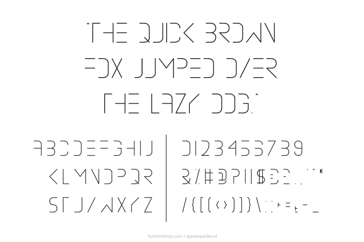 Halfway Font preview 2