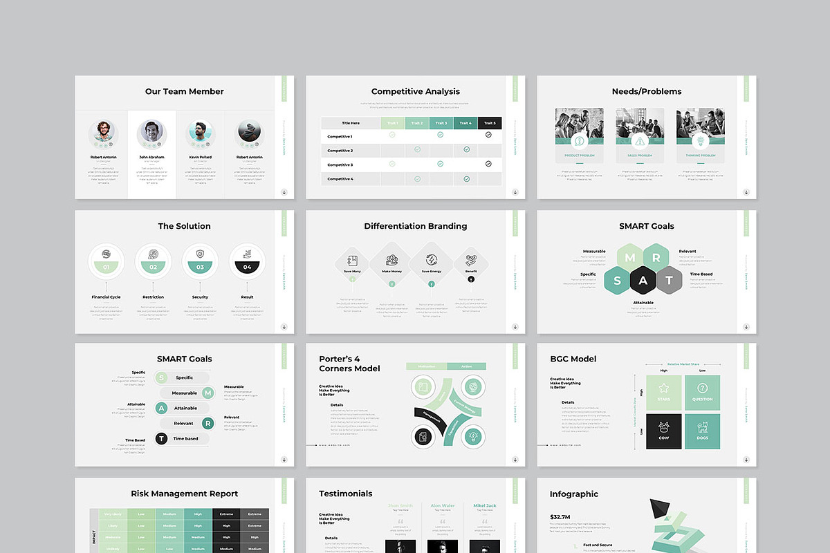 Brand Strategy Presentation Template, a Presentation Template by GenerousArt (Photo 8 of 8)