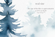 Watercolor forest clipart PNG, an Object Graphic by MyLittleMeow (Thumbnail 3 of 8)