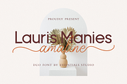 Lauris Manies Amaline - Duo Font, a Script Font by Essentials Studio (Thumbnail 1 of 9)