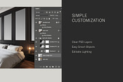 Paris Home | Bedroom No. 2 Mockup, a Household Mockup by Blixa 6 Studios (Thumbnail 4 of 8)