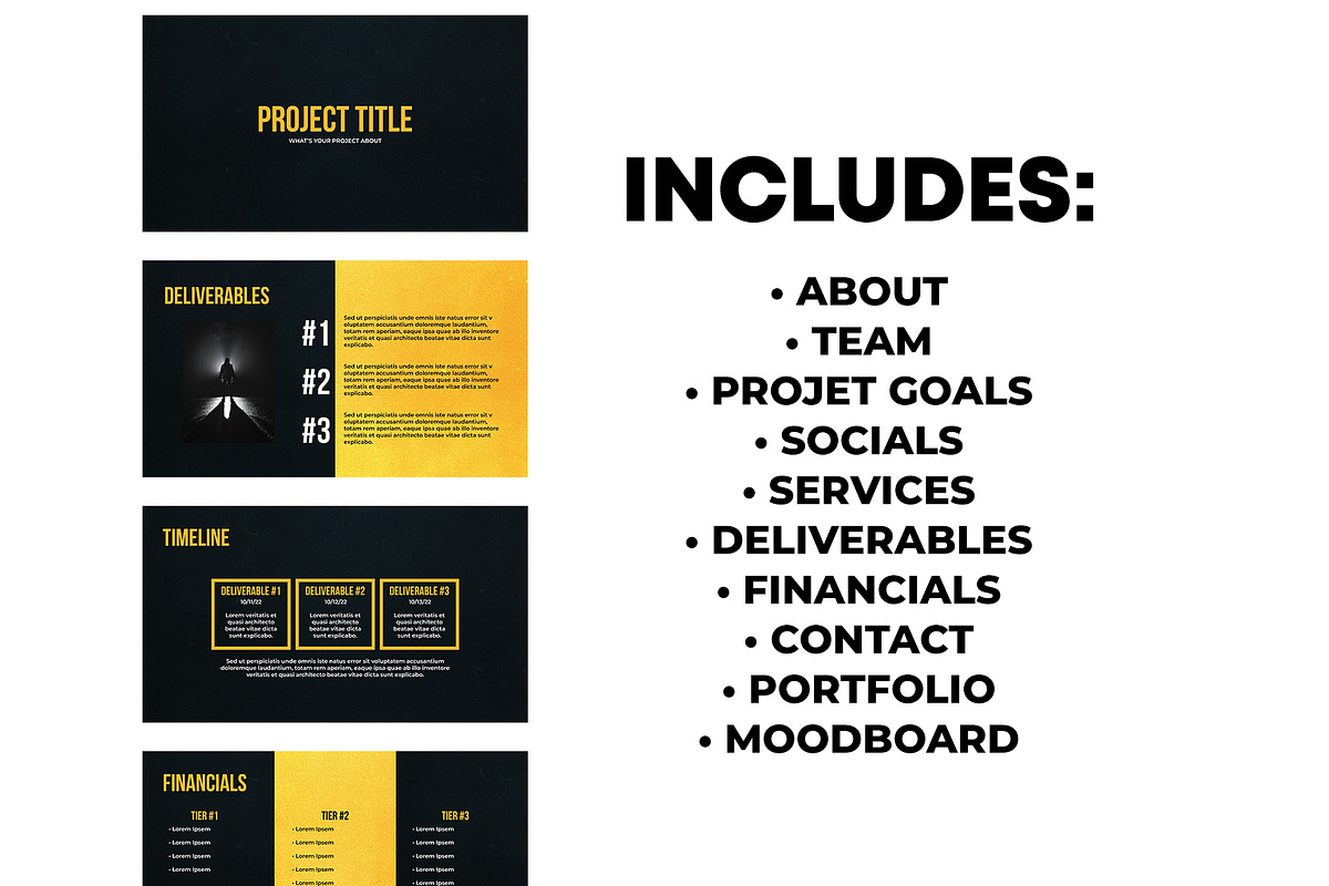 Video Project Pitch Deck Template, a Templates & Theme by Cornfield Studio (Photo 4 of 4)