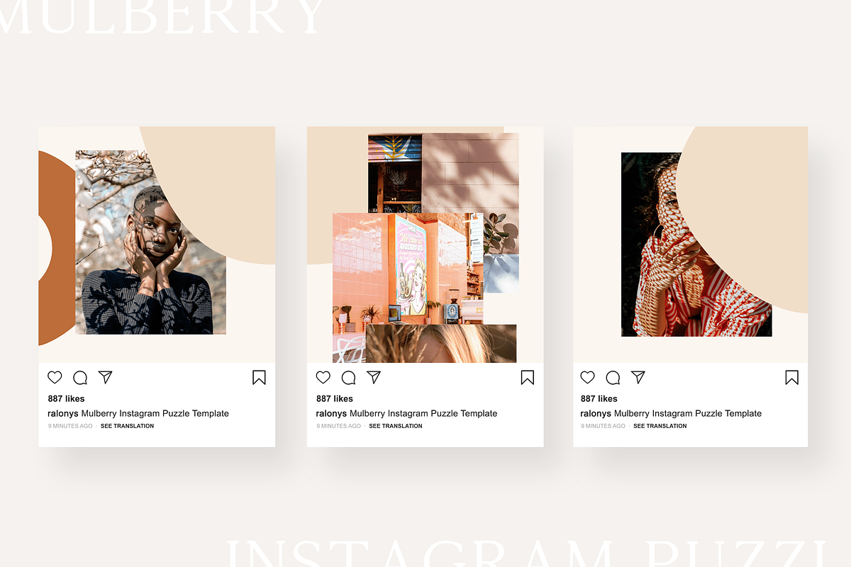 Mulberry Instagram Puzzle | CANVA, a Social Media Template by Ralony (Photo 3 of 8)
