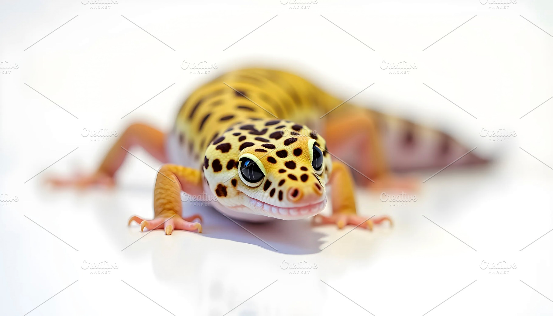 Close-Up Exotic Pet Lizard With Colo, a Photo by LOGOCREATIVE