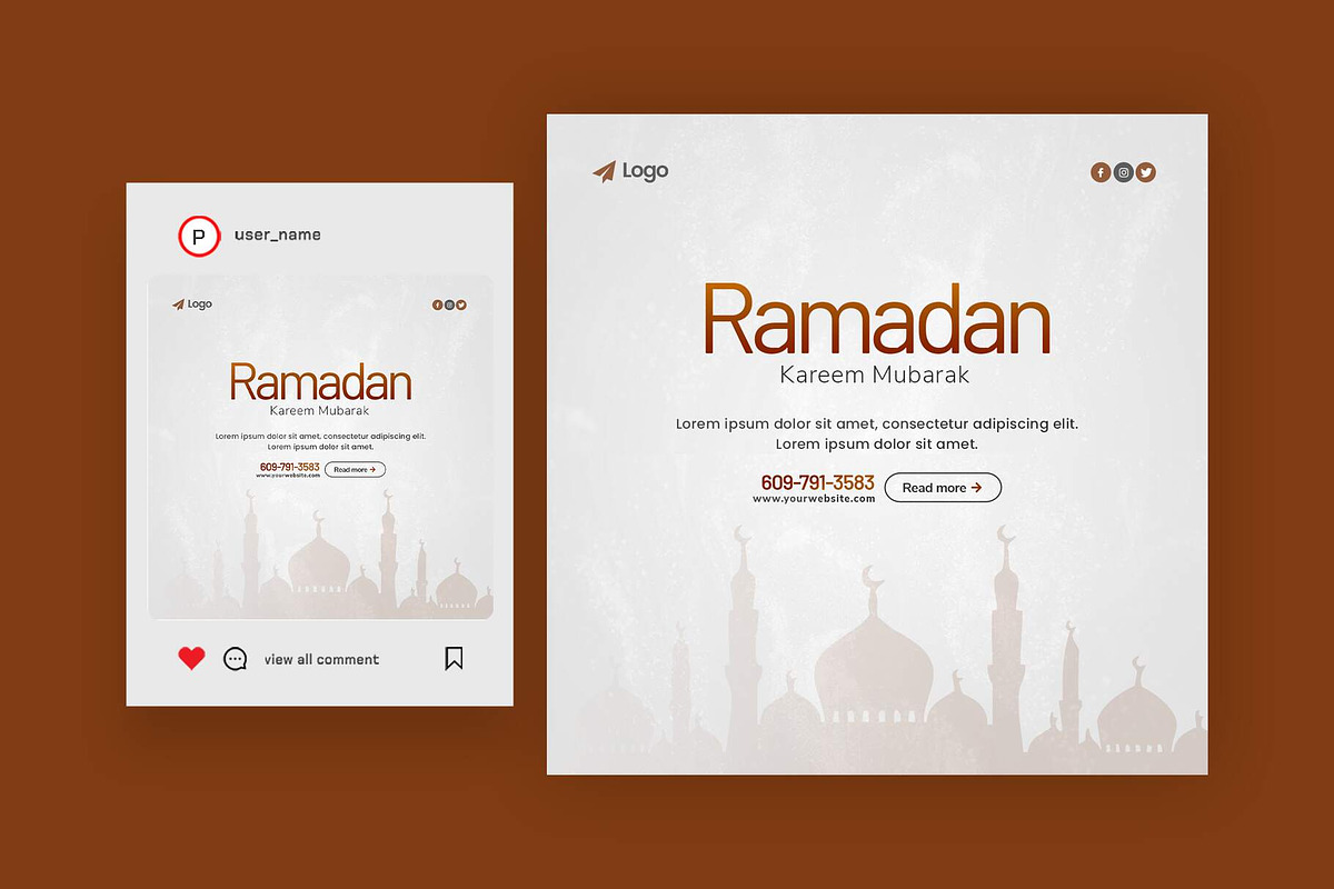 Ramadan Sale Promotion Post Template, a Social Media Template by Saman Osama (Photo 2 of 3)