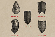 Vintage Shield Heraldry Engraving, an Object Illustration by Kaizla03 (Thumbnail 4 of 4)
