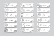36 Floral Cards, a Card Template by Sunset&Sea Design (Thumbnail 1 of 2)