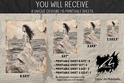 Shabby Chic Victorian Girls Papers, a Person Illustration by Digital Art Mahdiseño (Thumbnail 2 of 9)